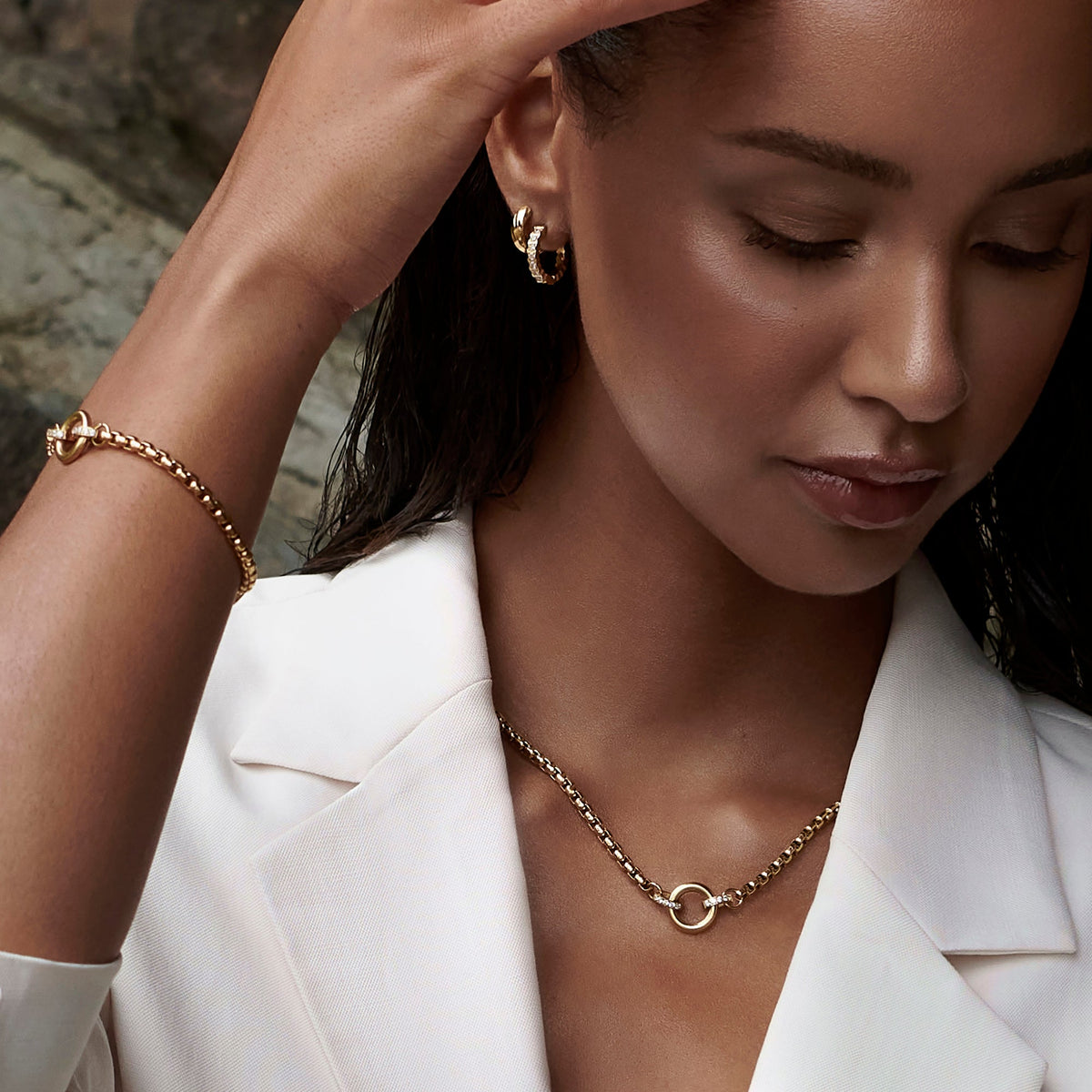 twisted sustainable steel huggie earrings MIAJWL boucles d'oreilles dormeuses torsade acier inoxydable fait pour durer Mia Bijoux